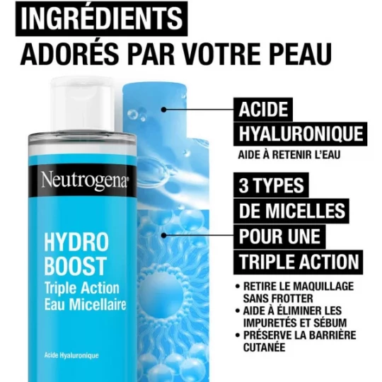 Neutrogena Hydro Boost Eau Micellaire Triple Action 400 ml - image 3
