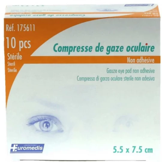 Euromedis Compresses Oculaires Stériles x 10
