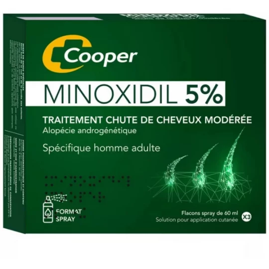 Minoxidil Cooper 5% 3 x 60 ml