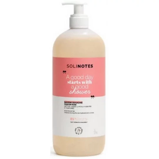 Solinotes Savon Douche Parfum Rose 1 L