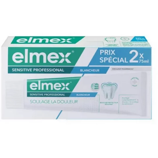 Elmex Sensitive Dentifrice Professional Blancheur 2 x 75 ml