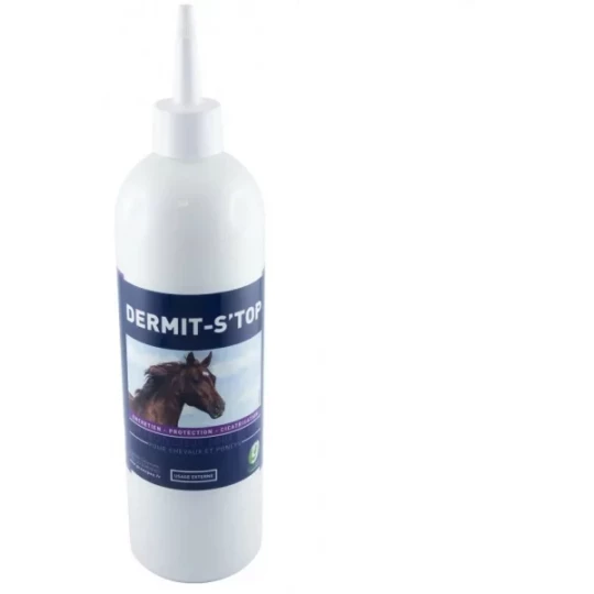 Greenpex Dermit-S'Top Lait Protecteur pour La Peau des Chevaux et Poneys 500 ml