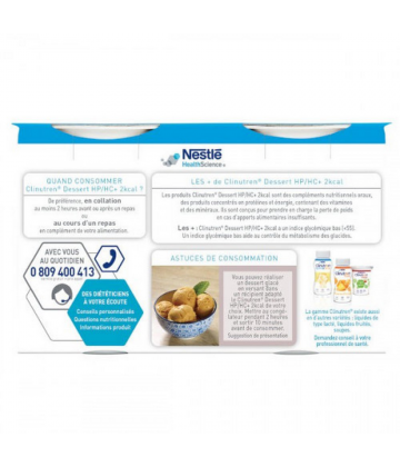 Clinutren Dessert HP / HC Complément Nutritionnel Saveur Café 4 x 200 g