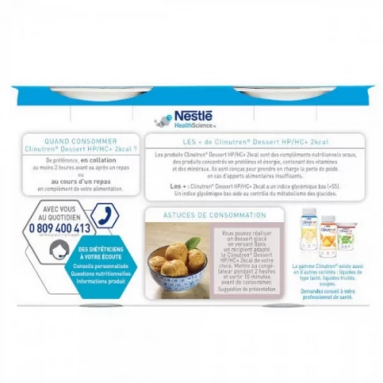 Clinutren Dessert HP / HC Complément Nutritionnel Saveur Café 4 x 200 g - image 6