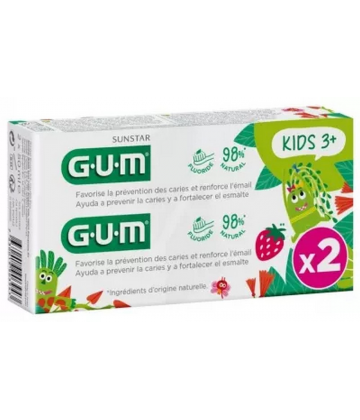 GUM Dentifrice Kids 3+ Goût Fraise