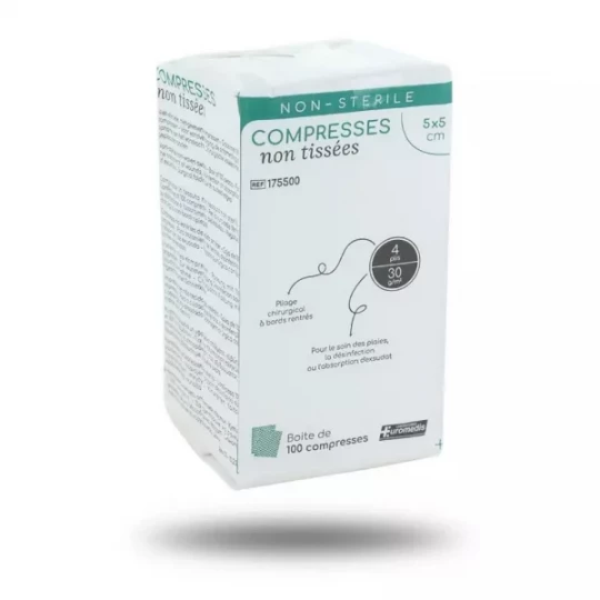 Euromedis Compresses Non Stérile Non Tissée X 100