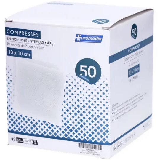 Euromedis Compresses Stériles Non Tissées