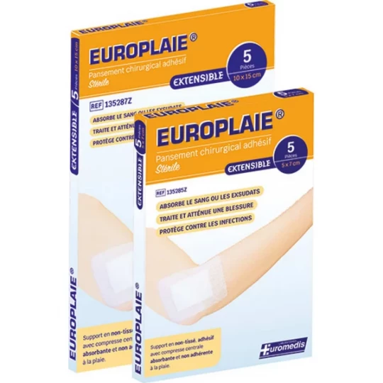 Euromedis Europlaie Pansement Adhésif Stérile X 5 - image 2