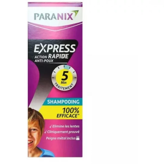 Paranix Express Action Rapide Anti-Poux 5 min Shampooing