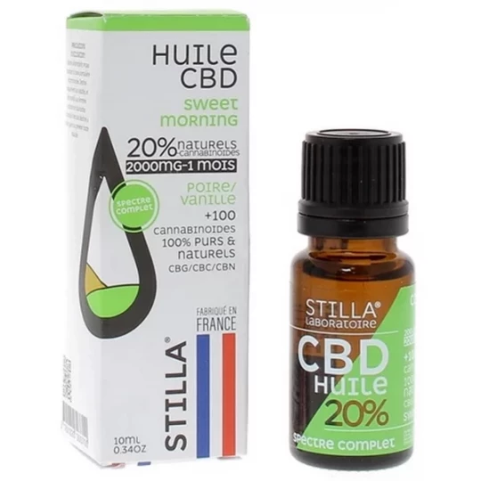 Stilla Huile CBD 20% 2000 mg Sweet Morning Citron Gingembre Flacon 10 ml