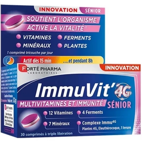 Forté Pharma Immuvit 4G Senior Comprimés x 60