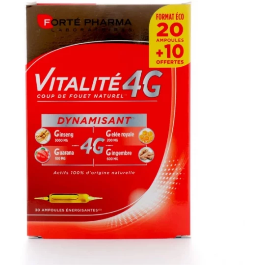 Forté Pharma Vitalité 4G Dynamisant Comprimés à Croquer x 30