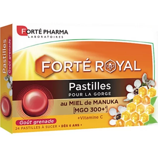 Forté Royal Pastilles Gorge Miel de Manuka x 24