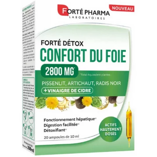 Forté Pharma Confort Du Foie Ampoules x 20