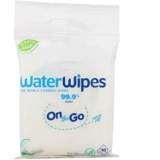 Waterwipes On The Go Lingettes Bébé à l'Eau x 10