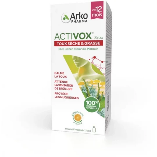Activox Sirop Toux Sèche & Grasse 175 ml