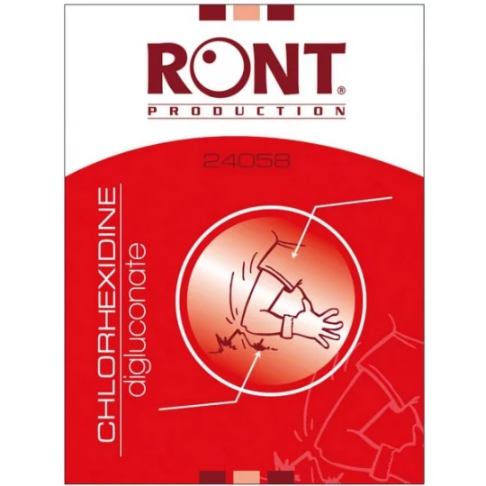 Ront Lingettes Imprégnées à la Chlorhexidine x 100