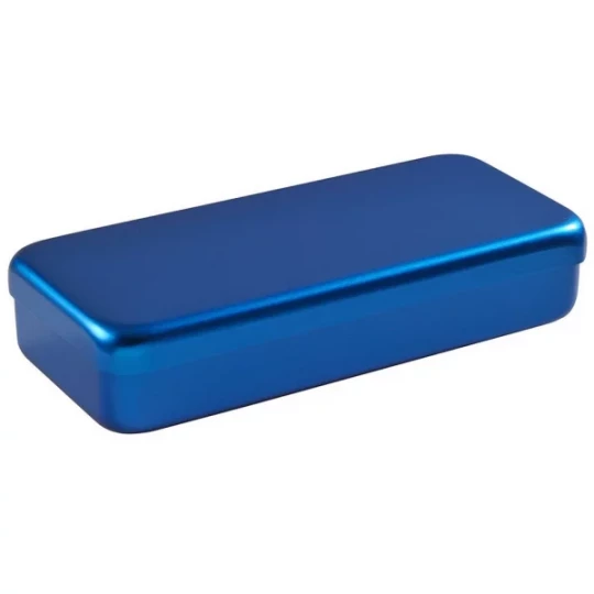 Nichrominox Boîte de Stérilisation en Aluminium Bleue