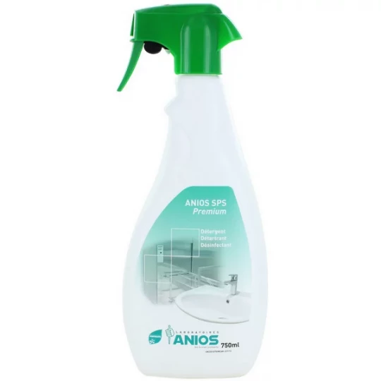 Anios SPS Premium Pulvérisateur Nettoyant Désinfectant Détartrant Sanitaire 750 ml
