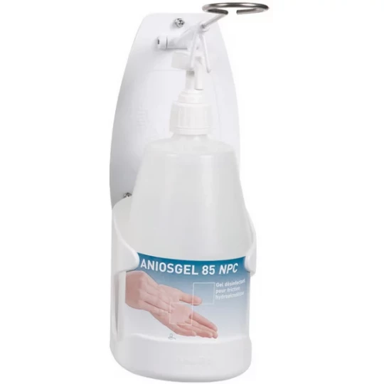 Anios Distributeur Mural pour Flacons de Gel ou de Savon de 1 l avec Commande au Coude