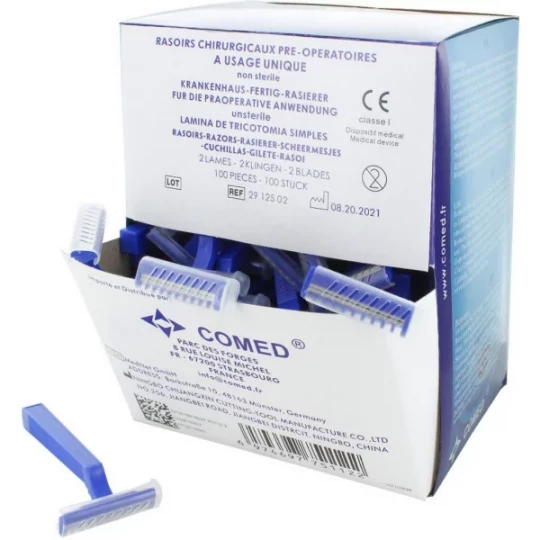 Ningbo Chuangxin Rasoirs Médicaux Standards 2 Lames x 100