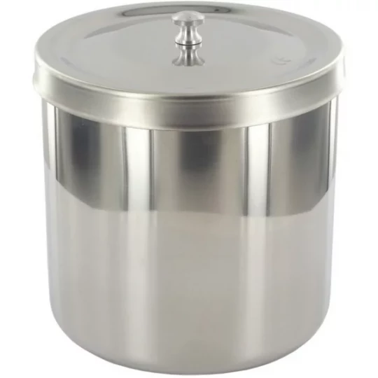 Boîte à Coton à Pommeau en Inox