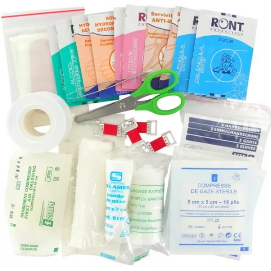 Esculape Kit 4 Recharge pour Trousse de Secours 1 à 4 Personnes