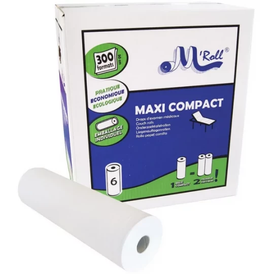 Draps d'Examen Maxi Compact Ouate 50 x 35 cm x 6