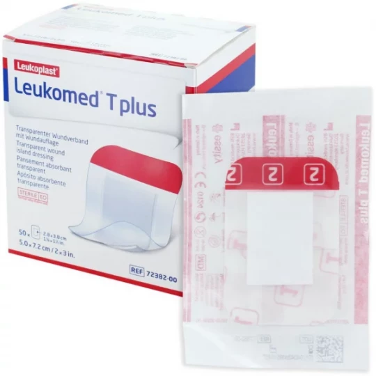 Leukomed Pansements Adhésifs Stériles Transparents T Plus x 50