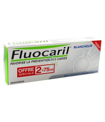 Fluocaril Blancheur Dentifrice Goût Menthe 2 x 75 ml