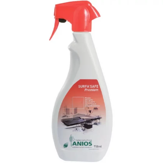 Anios Surfa Safe Premium Mousse Diffuse Détergente Désinfectante pour Surface 750 ml