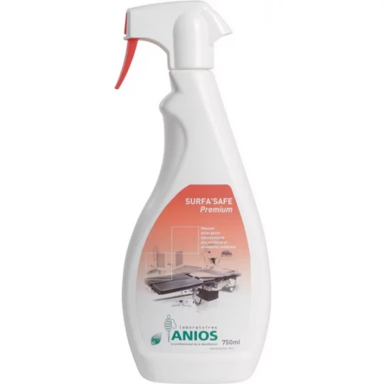 Anios Surfa Safe Premium Mousse Compacte Détergente Désinfectante pour Surface 750 ml