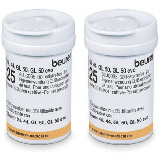 Bandelettes pour Lecteur de Glycémie Beurer GL44 et GL50