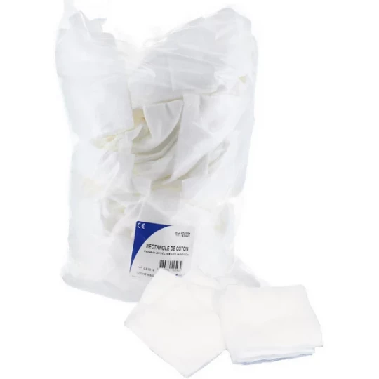 Euromedis Rectangles de Coton 8 x 10 cm x 200
