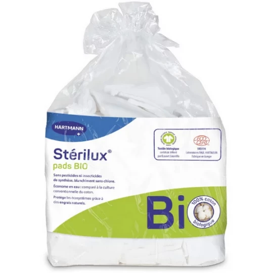 Hartmann Stérilux Rectangles de Coton Bio x 160