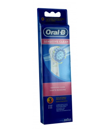 Oral-B Lot de 3 brossettes Sensitive (EBS17)