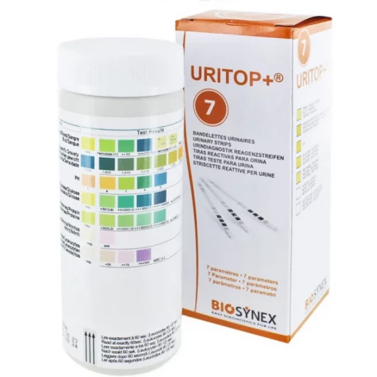 Bandelettes Urinaires Uritop Plus (boîte de 100)