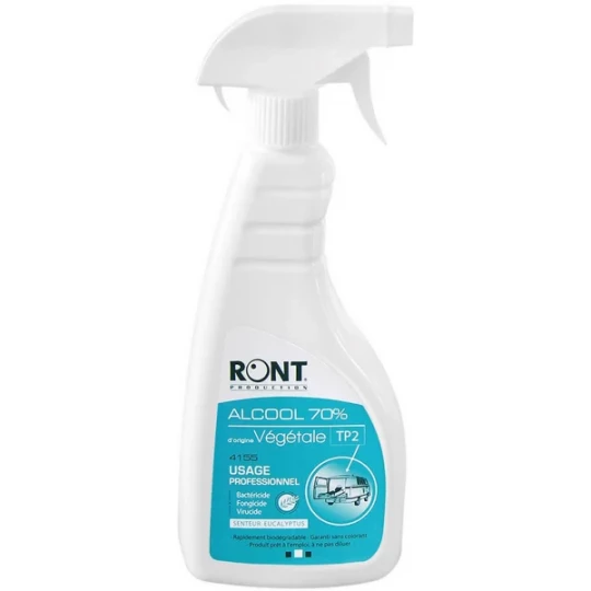 Ront Alcool 70% Spray Usage Professionnel 500 ml