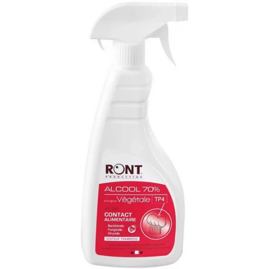 Ront Alcool 70 Origine Végétale Contact alimentaire 500 ml