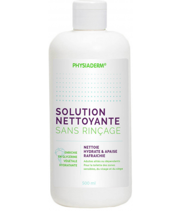 Physiaderm Solution Nettoyante Sans Rinçage 500 ml
