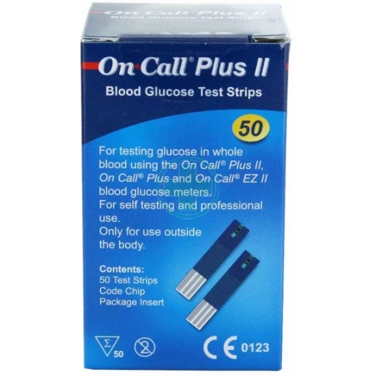 On Call Plus II Bandelettes pour glucomètre x 50