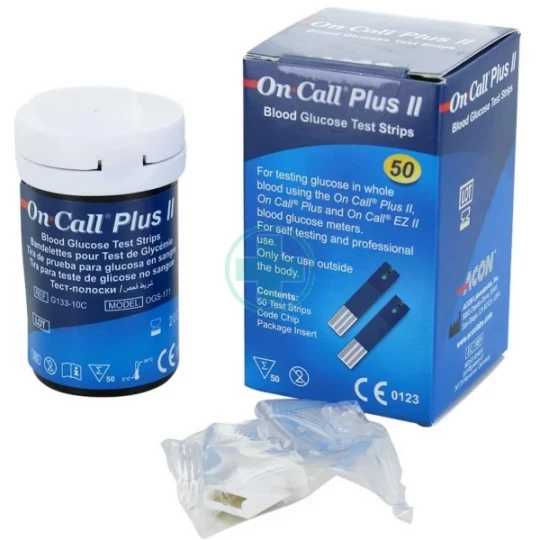 On Call Plus II Bandelettes pour glucomètre x 50 - image 2