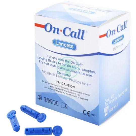 On Call Lancettes pour Stylo Autopiqueur x 100