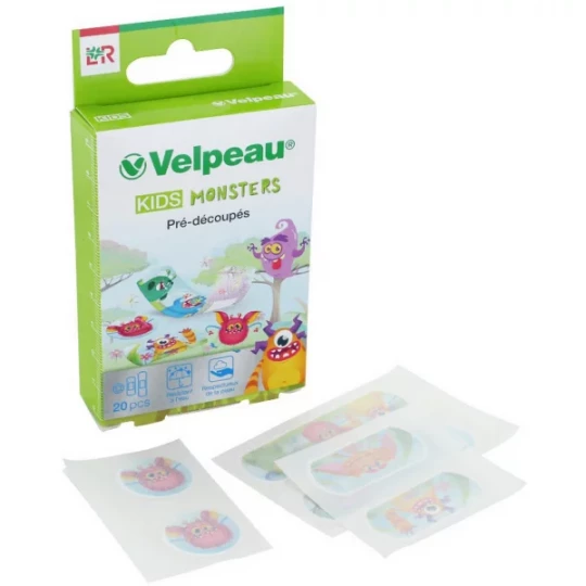 Lohmann&Rauscher Pansements Tattoo Monstres pour Enfants Velpeau x 20