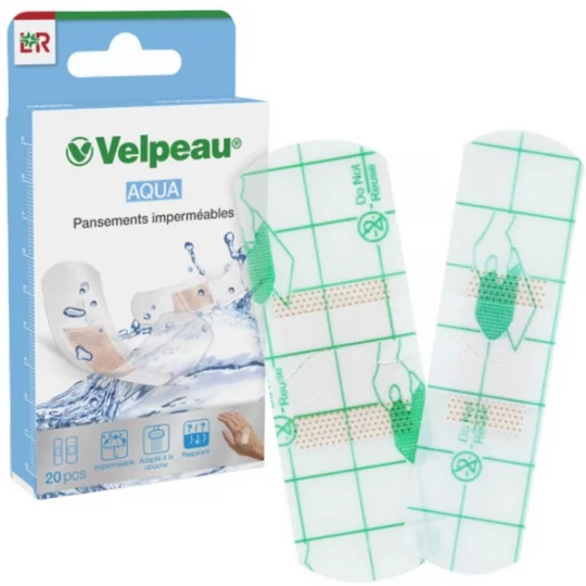 Lohmann&Rauscher Pansements Imperméables Aqua Velpeau x 20