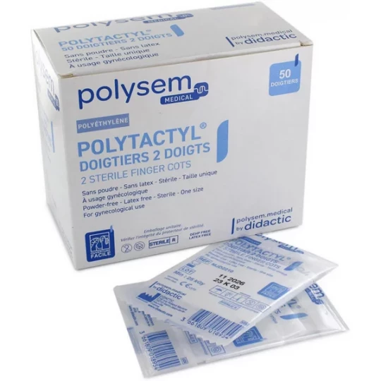 Polysem Doigtiers 2 Doigts Stériles x 50