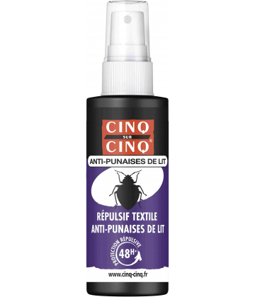 Cinq sur Cinq Répulsif Textile Anti-Punaises de Lit 50 ml