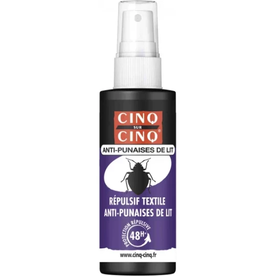 Cinq sur Cinq Répulsif Textile Anti-Punaises de Lit 50 ml