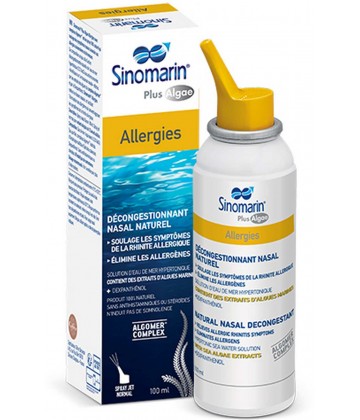 Gifrer Sinomarin Spray Nasal Algues Allergies Nez bouché 2 x 100 ml