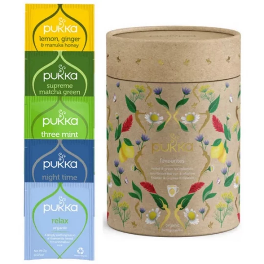 Pukka Favourites Assortiment Thé Vert & Infusions Sachets x 30